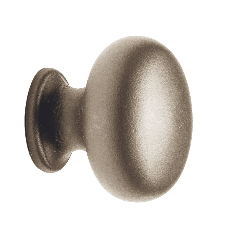 Plymouth Bronze Mushroom Knob, White Bronze Brushed