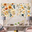 Corentin - Ensemble de 2 collages carrés botaniques abstraits-101845434-101845435