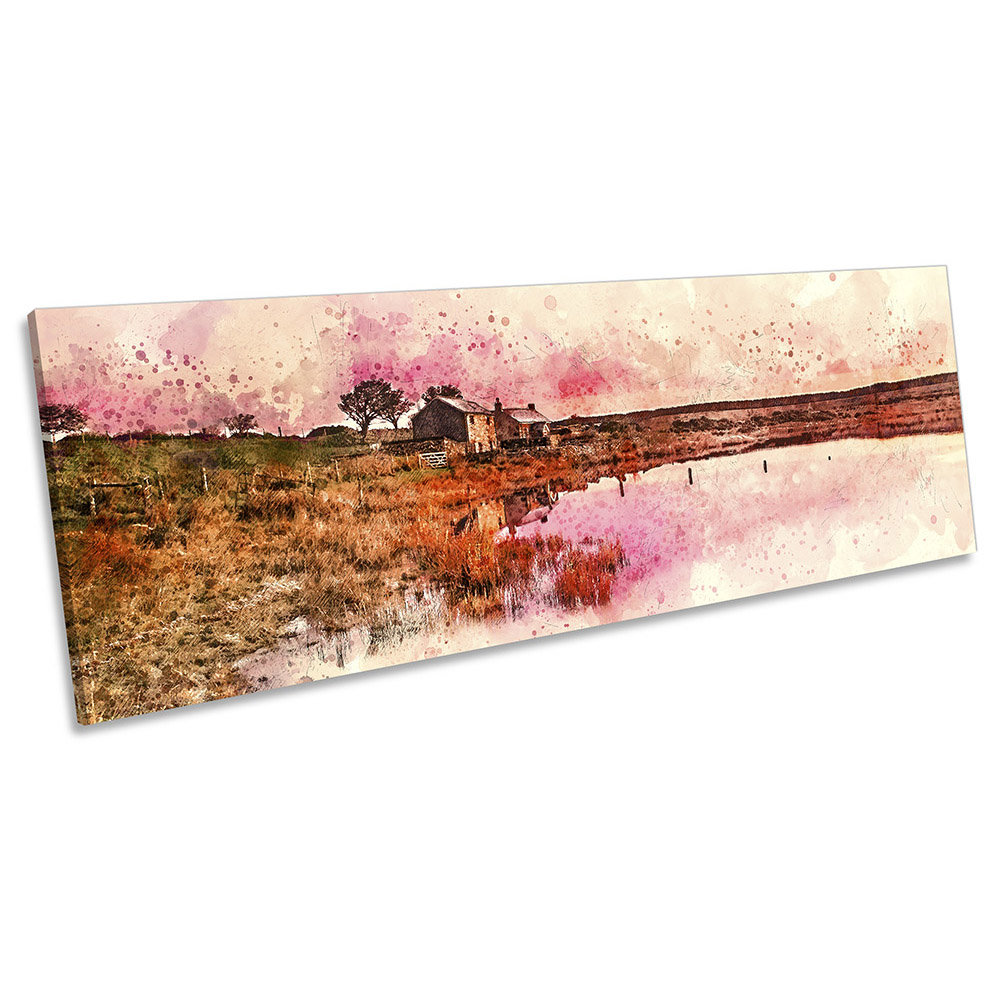 Bodmin Moor Cornwall Sunset - Wrapped Canvas Panoramic Print
