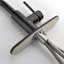 Robinet de cuisine noir mat avec douchette extractible, robinet d'évier de cuisine à poignée simple avec douchette extractible-119337282
