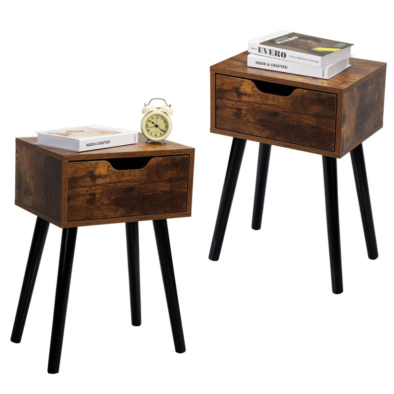 Ensemble de 2 tables de chevet pour table de chevet moderne