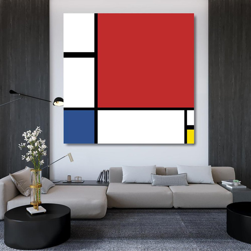 Composition avec IMC-TFA473 rouge, H 36 po x l 36 po