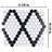 Metro 1" Hex Matte White with Black Diamond 10-1/4" x 11-7/8" Porcelain Mosaic Floor and Wall Tile