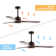 52" Gatto 3 - Blade Propeller Ceiling Fan with Remote Control and Light Kit