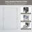 44-48 In. W X 72 In. H Double Sliding Shower Door, Semi-Frameless Bypass Bathroom Sliding Door With 1/4" (6Mm) Tempered Glass For Walk-In Shower-120984599