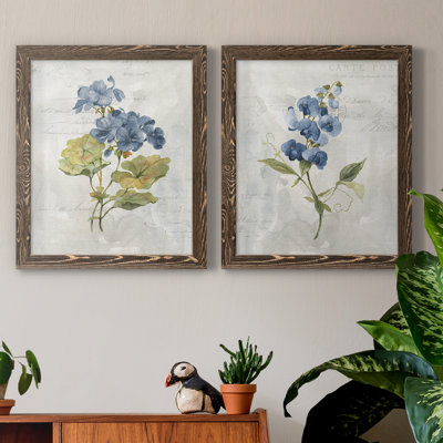 " Blue Linen Geranium " 2 - Pieces