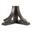 Table de salle à manger 44 po en bois massif gris, pièce principale classique, sièges 4-6, table ronde aspect durabilité renforcée, artisanat en bois, essentiel, 4-6