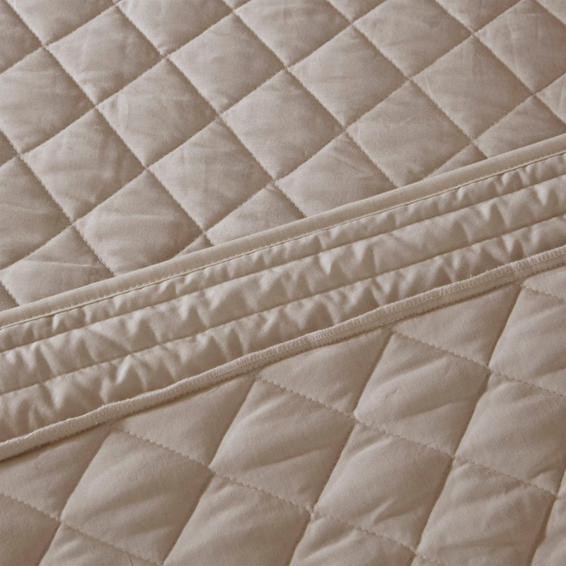Ensemble de literie en coton kaki, courtepointe réversible, décoration de chambre élégante