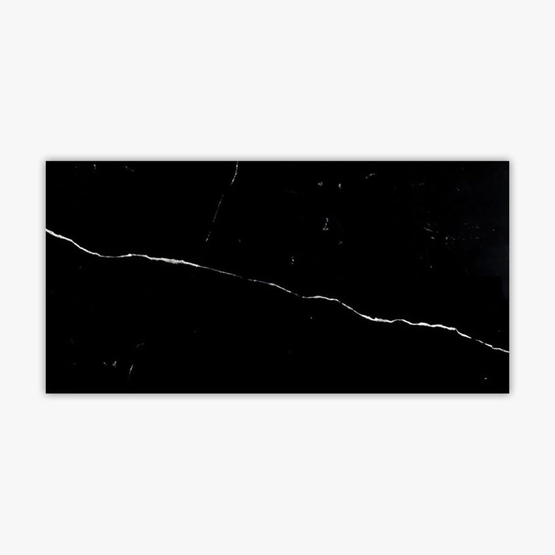 Carreau de marbre et plancher 12 po x 24 po Nero Marquina