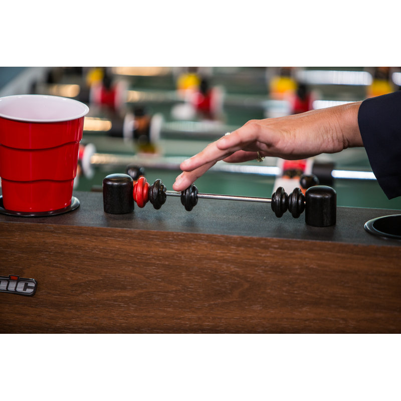Atomic Gladiator 56'' Black and Wood Foosball Table