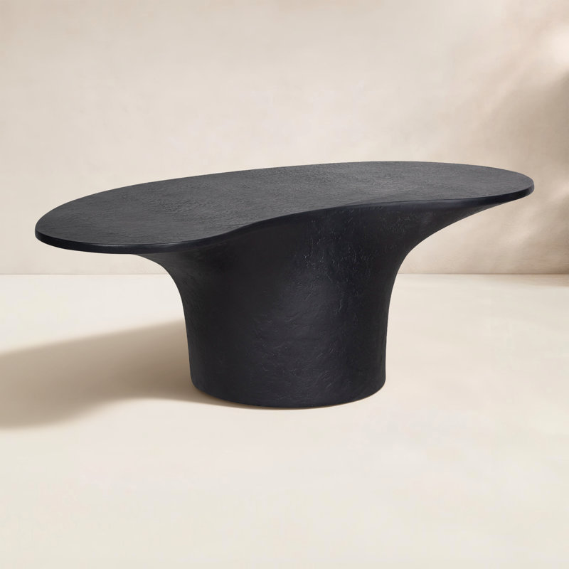 Paisely Outdoor Coffee Table, Black