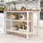 Grian Classic Rubber Wood Kitchen Island with Open Shelving and Spacious Tabletop-1707993912