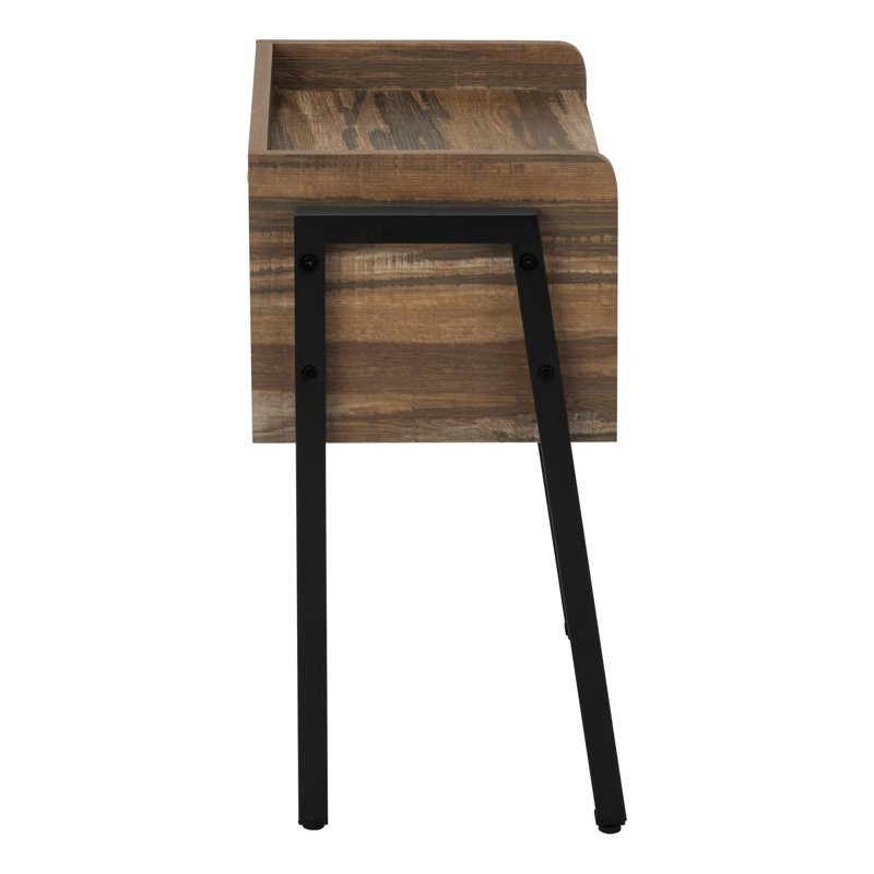 Table d'appoint polyvalente avec une fabrication durable et un attrait élégant pour n'importe quelle pièce, Brun, Noir