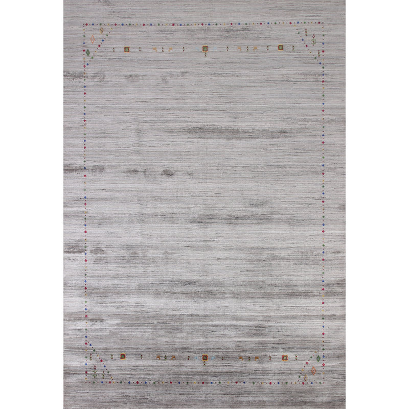 Tapis indien en laine noué à la main Gabbeh 8 x 10