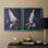 FLORAL Series CCXVII - Reproduction encadrée de qualité supérieure - prête à être accrochée - aucun clou requis - aucun clou requis