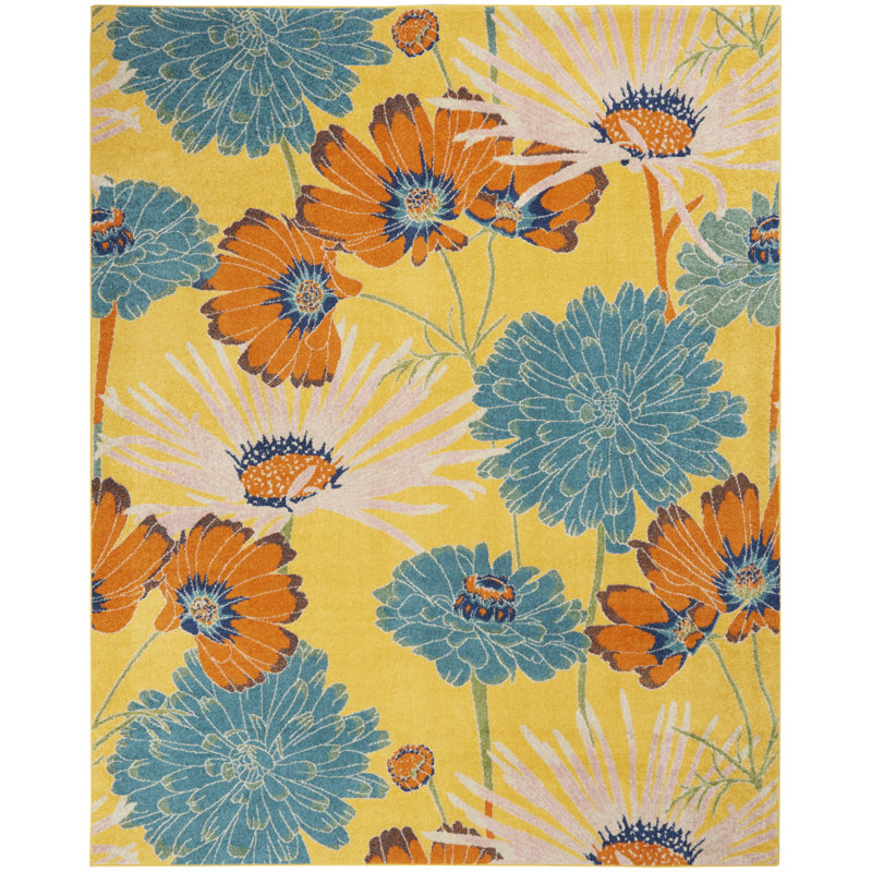 Madisonburg Floral Indoor Rug, Rectangle 9' x 12'