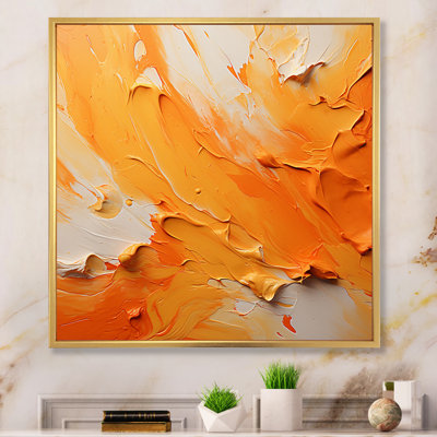 Tangerine Tango I - Abstract Landscapes Canvas Print