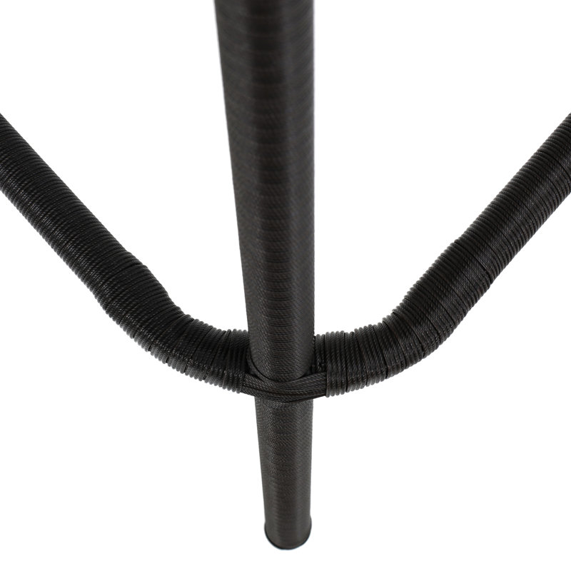 29 po. Tabourets sans accoudoirs en PE, brun foncé, 2 pour l'extérieur, 2, sièges longue durée, structure à eau