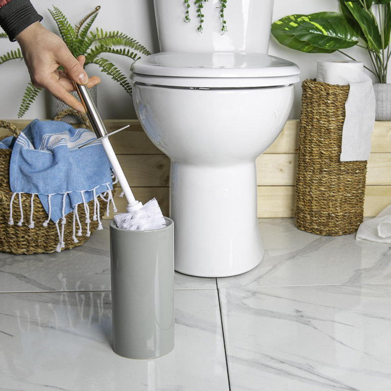 Harbour Housewares - Ceramic Toilet Brush, Grey