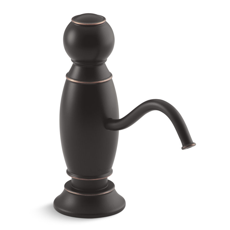 Distributeur de savon/lotion de conception traditionnelle, Bronze frotté à l'huile