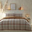 Raffael Flannel Chequered Duvet Cover Set with Pillowcases Included-820967410-820967415
