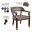 Fauteuil à accoudoirs en bois massif Alandria-21580663