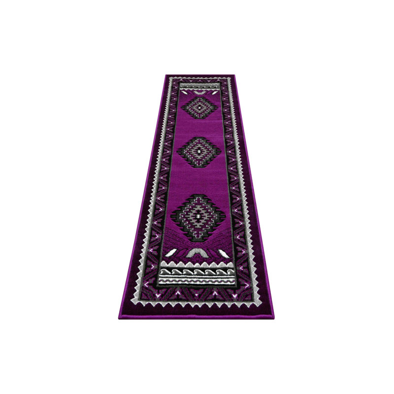 Tapis de couloir Ranna HR Southwestern, Tapis de couloir de 2 pi x 7 pi