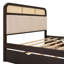 Lit plateforme en bois avec lit gigogne et 2 tiroirs