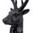 Darby 8-Point Deer Head Statue Decor, Black