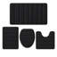Ensemble de tapis de bain, 4 tapis de bain en mousse à mémoire de forme avec dos antidérapant, haute absorption et couvre-abattant de toilette-433107918
