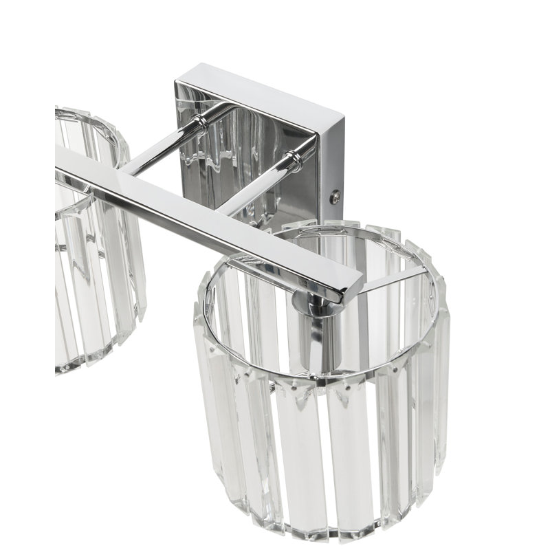 Iron Armed Sconce, Chrome