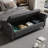 63" Bed Bench Tufted Fabric-1478884566