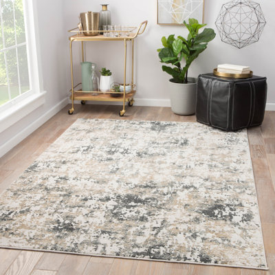 Tapis abstrait blanc