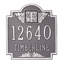 Plaque d'adresse murale monogramme à 2 lignes-690119221-690119218