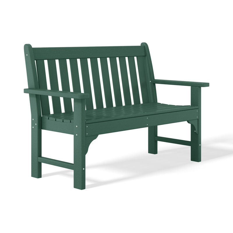 Banc de jardin en PEHD Laguna, Vert foncé