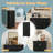 Slim Bathroom Storage Cabinet With Drawer & Door, Adjustable Shelves, Freestanding For Small Spaces, Black-965013533