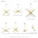 Asherah 10 - Light Dimmable Sputnik Modern Linear Chandelier