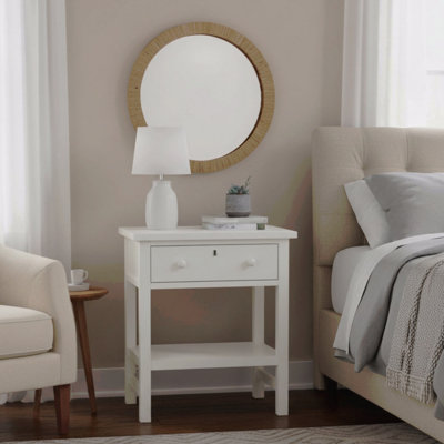 1-Drawer Storage Bedroom Nightstand