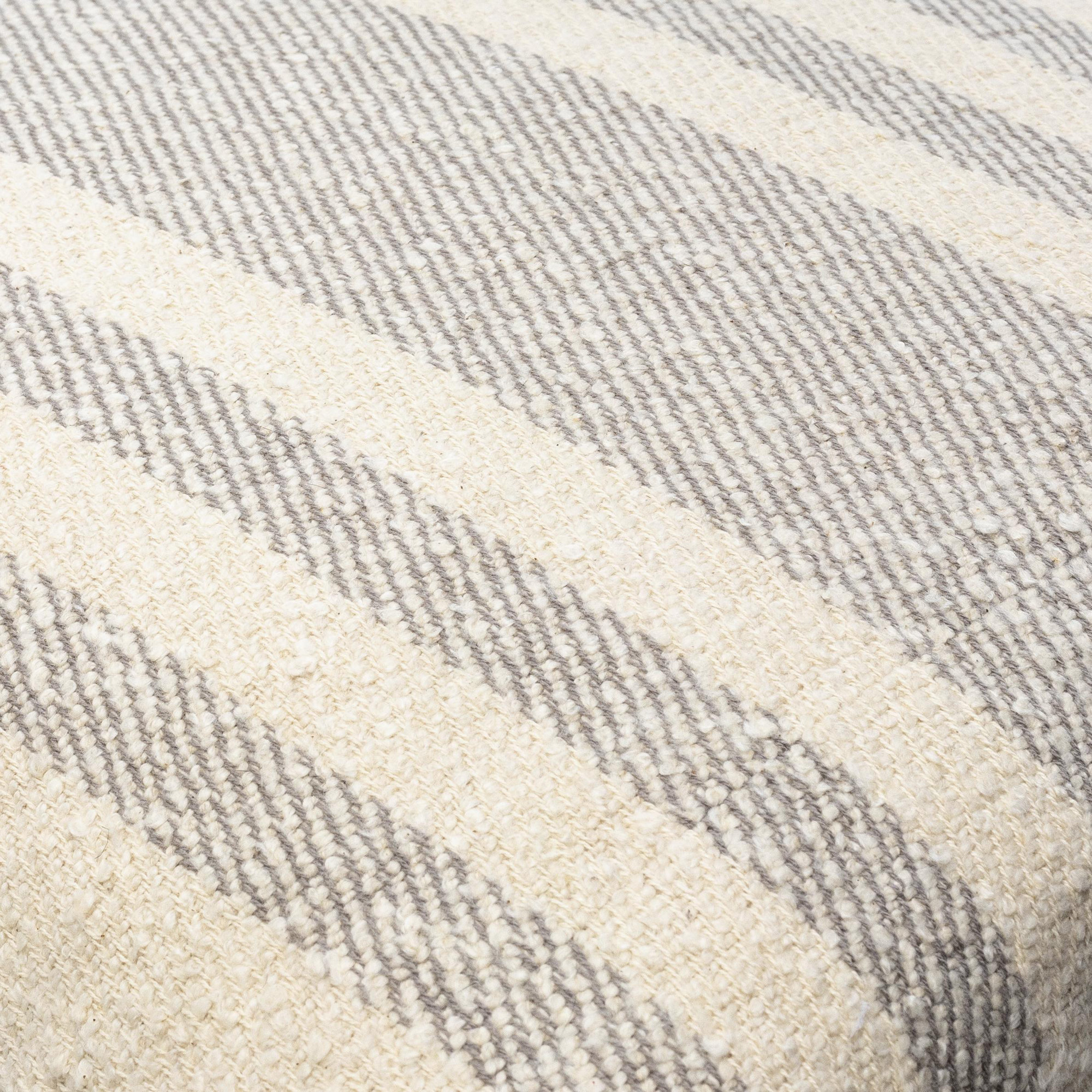 Sorden Striped Cotton Throw Pillow, Down, Brown, 22" x 22"