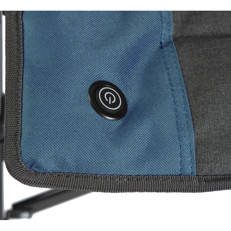Kron Folding Camping Chair, Blue/Gray