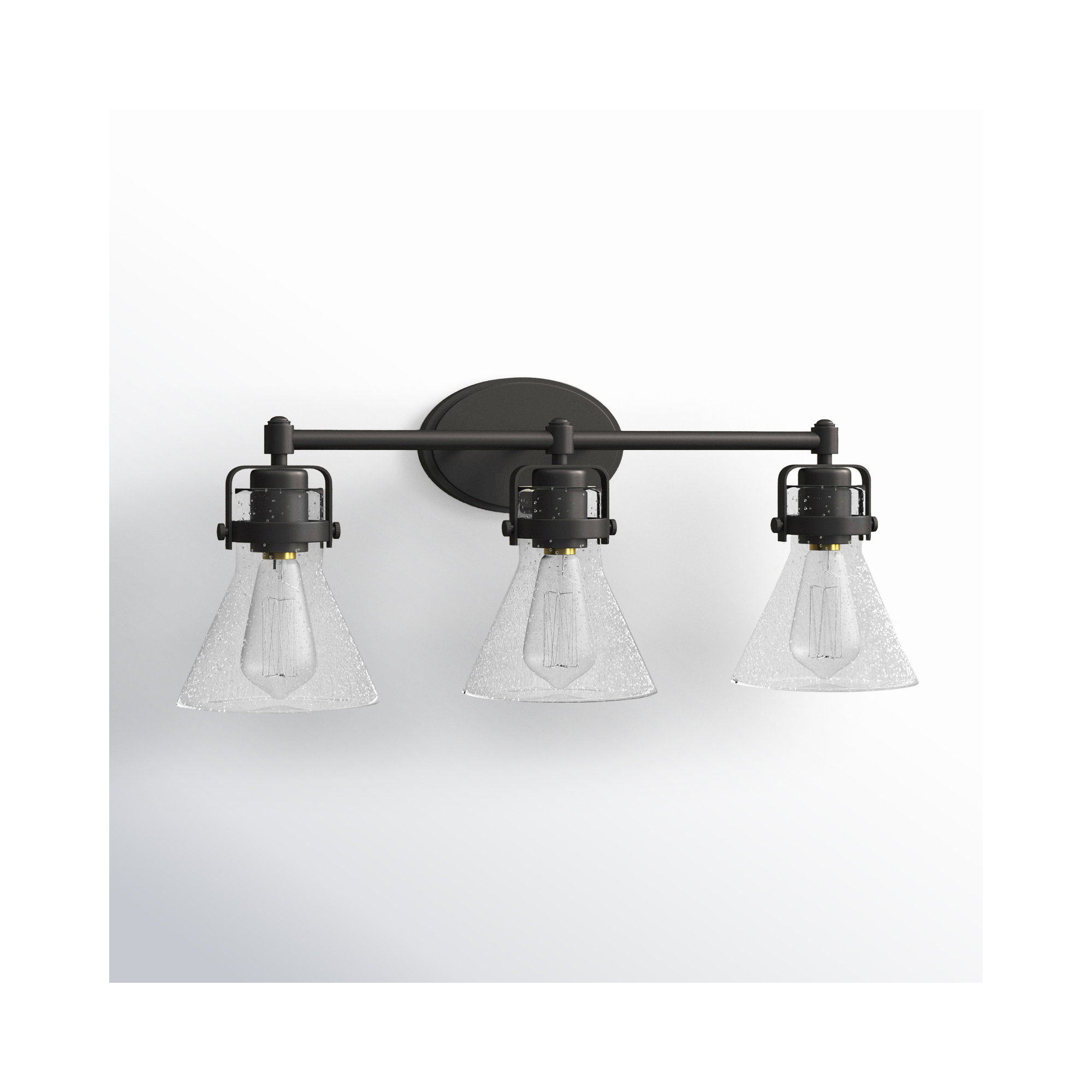 Urbana Seeded Dimmable Vanity Light, Yes, Polished Chrome, 4