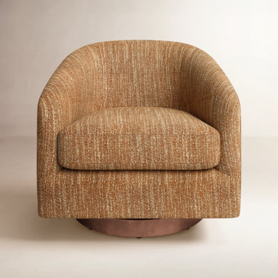 Bennett Upholstered Swivel Barrel Chair