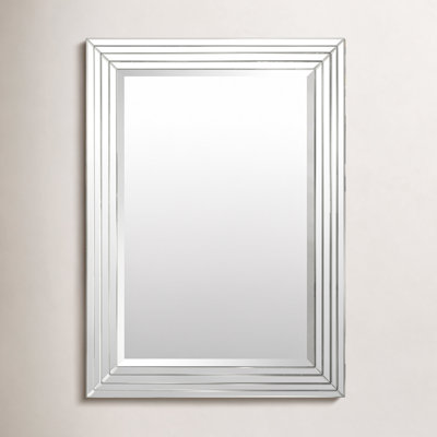 Wood Flat Wall Mirror