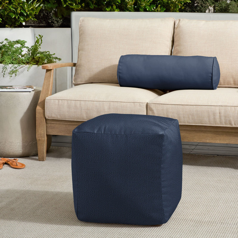 Continuous Upholstered Outdoor Ottoman with Sunbrella® Cushion