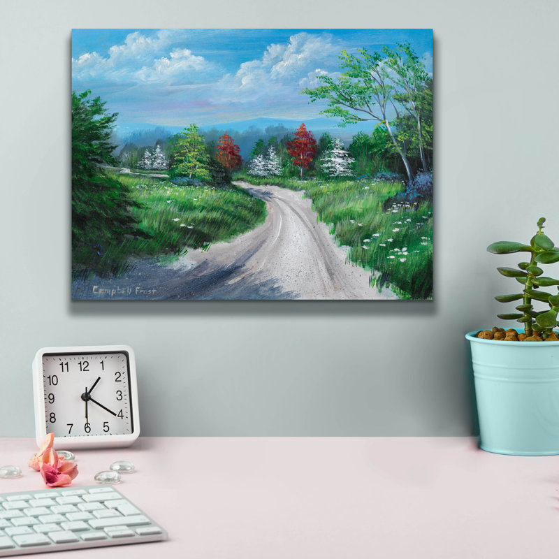  'Country Road' by Campbell Frost Canvas Wall Art, 16" x 12", 12" H x 16" W