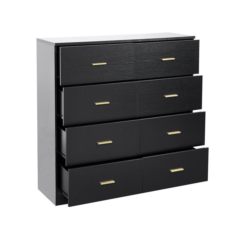 Commode moderne à 8 tiroirs pour la chambre à coucher - Vaste commode de rangement, robuste et sécuritaire