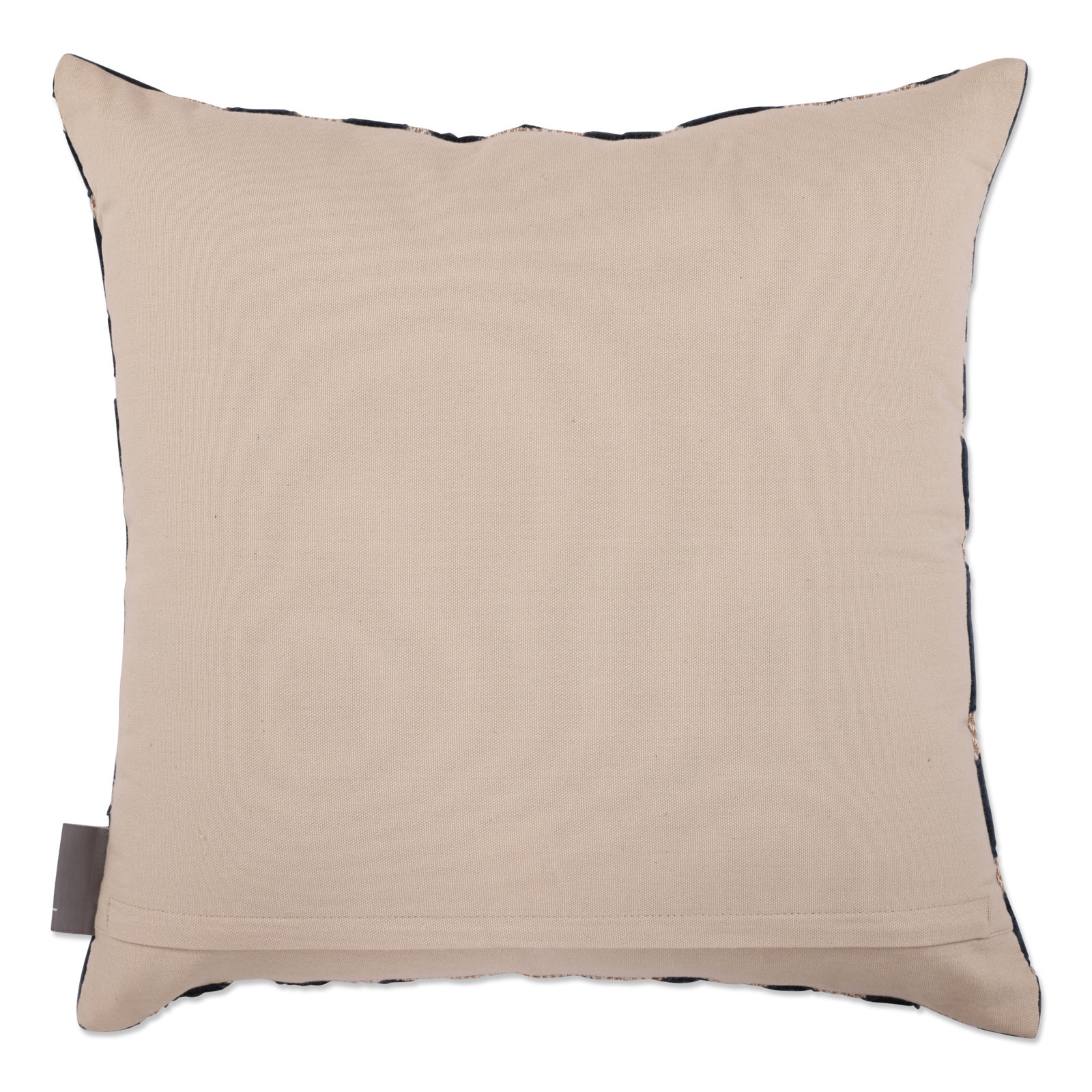 Atalia Floral Cotton Throw Pillow, Blue/Beige