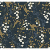 Linden Black Jungle Canopy Wallpaper