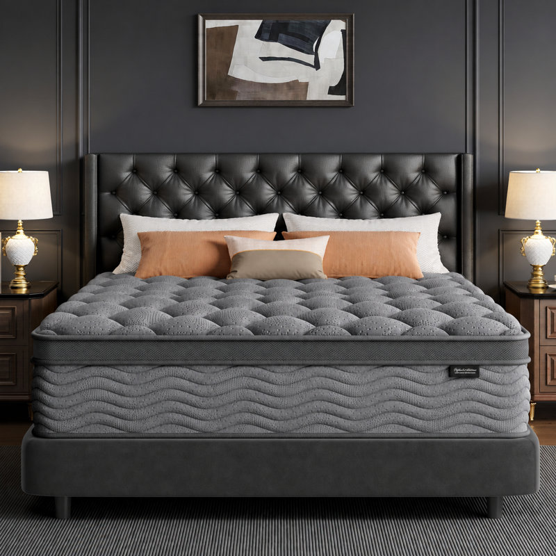 12” Medium Hybrid Mattress Pocket Spring With Memory Foam, 12, Queen