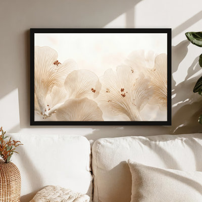 Art mural sur toile noir encadré pour le salon, la chambre à coucher, le bureau ou le vestibule - décoration murale décorative avec motif floral